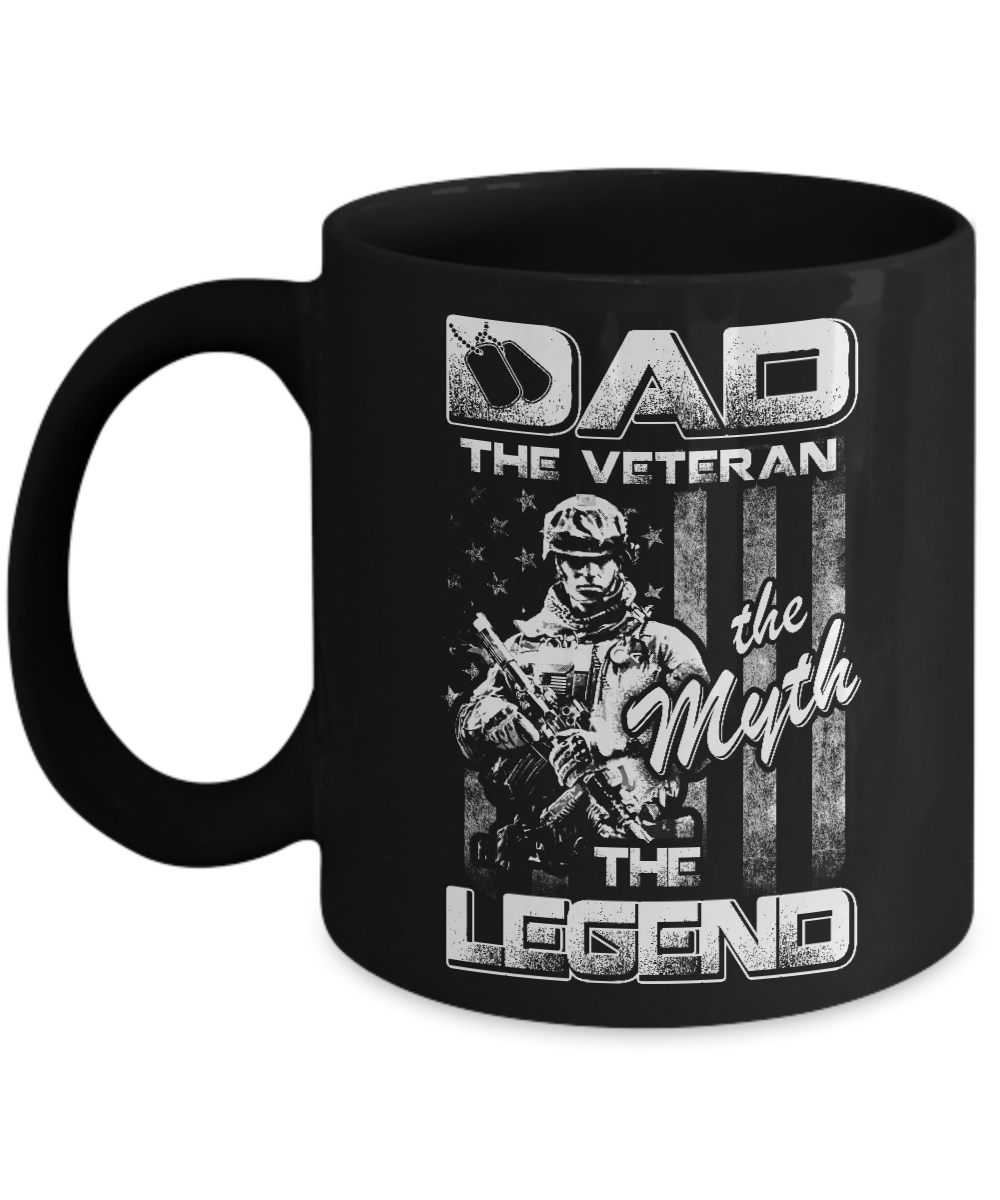 Dad The Veteran The Myth The Legend Mug