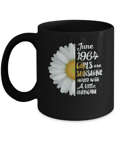 June Girls 1964 57th Birthday Gifts Mug-Coffee Mug-11oz Mug-Black