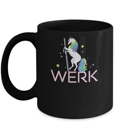 Werk Unicorn Funny Mug-Coffee Mug-11oz Mug-Black