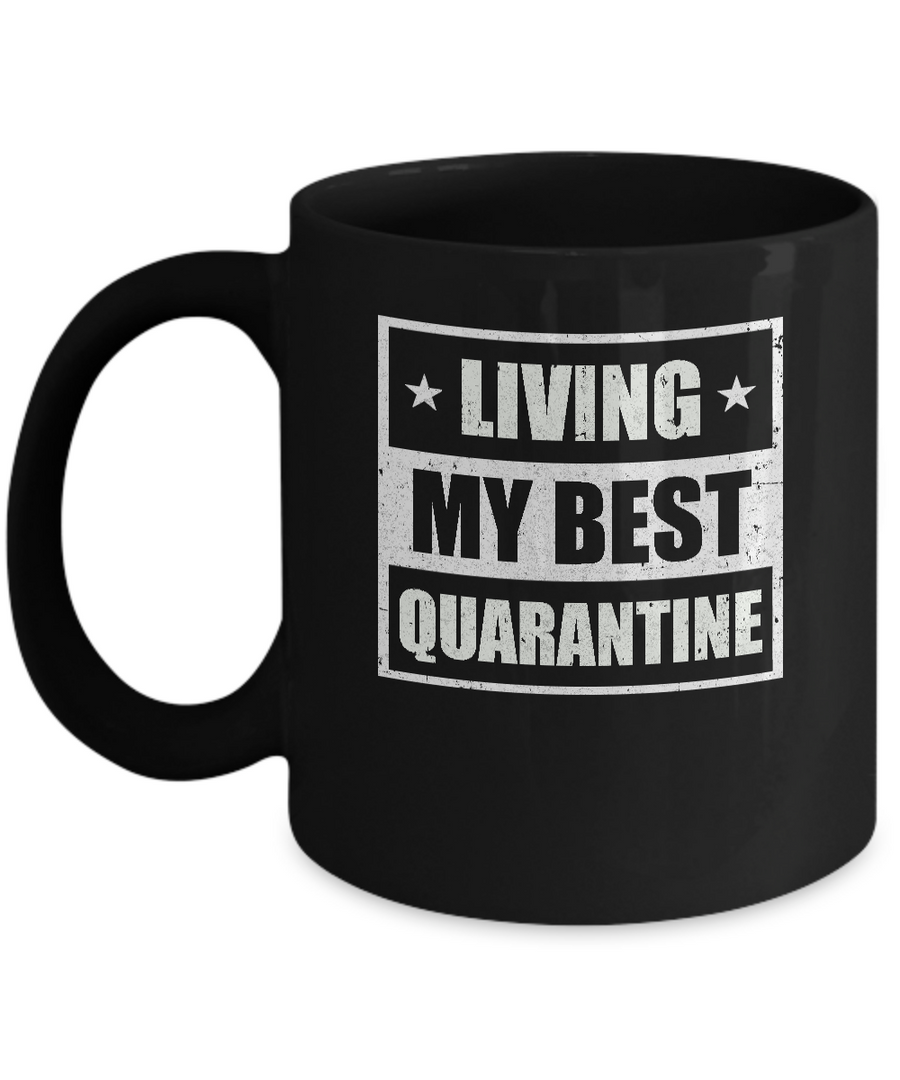 Best Quarantine Mom Ever Funny Social Distancing Mug-Coffee Mug-11oz Mug-Black