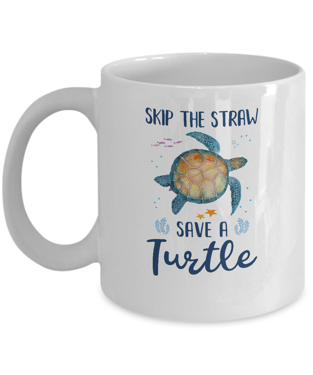 Skip A Straw Save A Turtle Save Turtles Mug