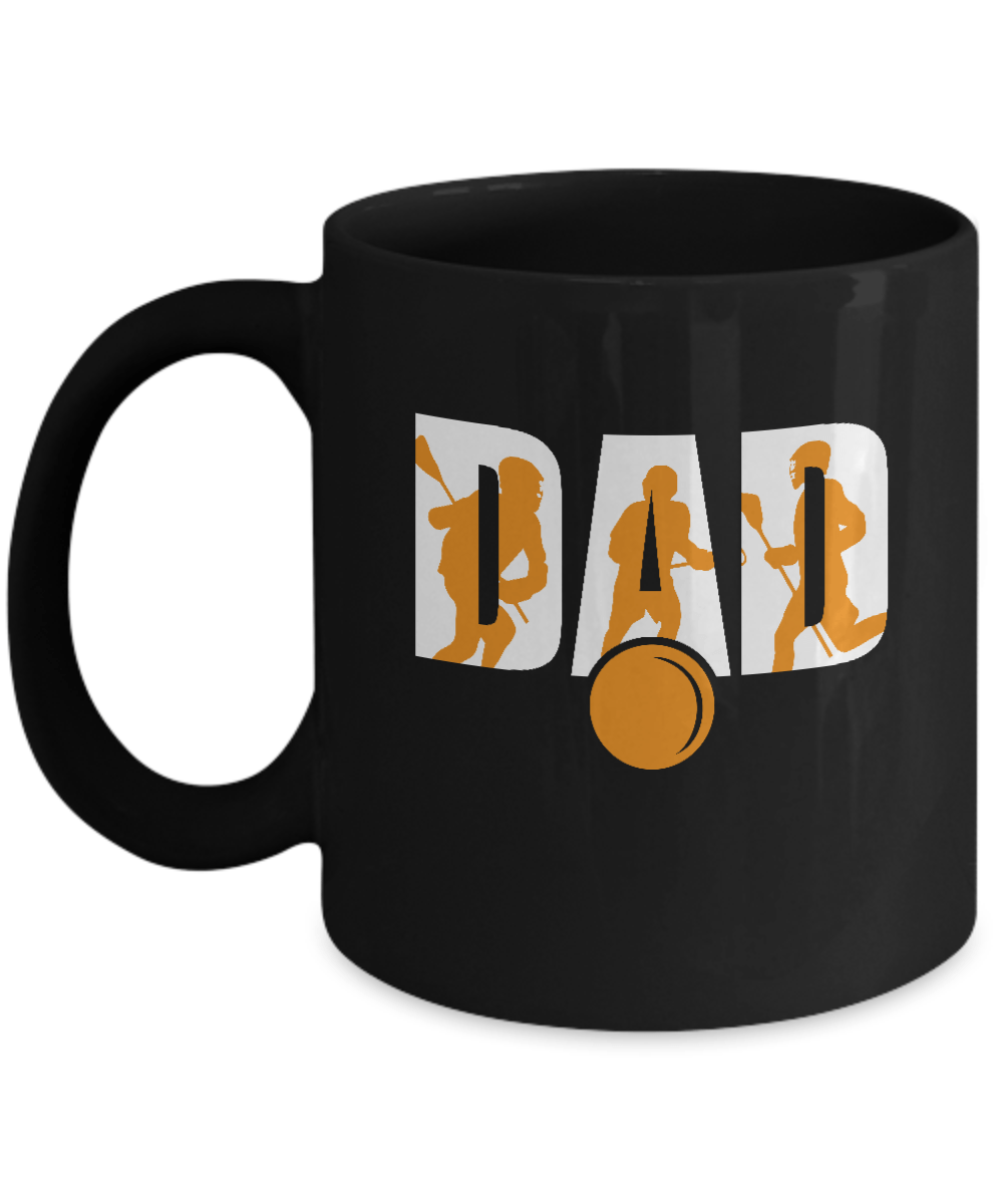 Lacrosse Dad Father's Day Mug-Coffee Mug-11oz Mug-Black