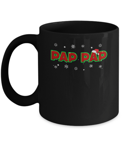 Pap Pap Christmas Santa Ugly Sweater Gift Mug-Coffee Mug-11oz Mug-Black