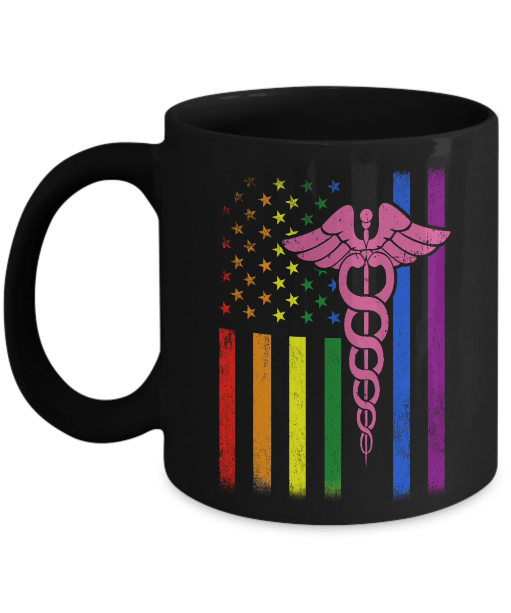 Nurse Rainbow Lgbt Flag Pride Lesbian Gay Super Stronger Mug