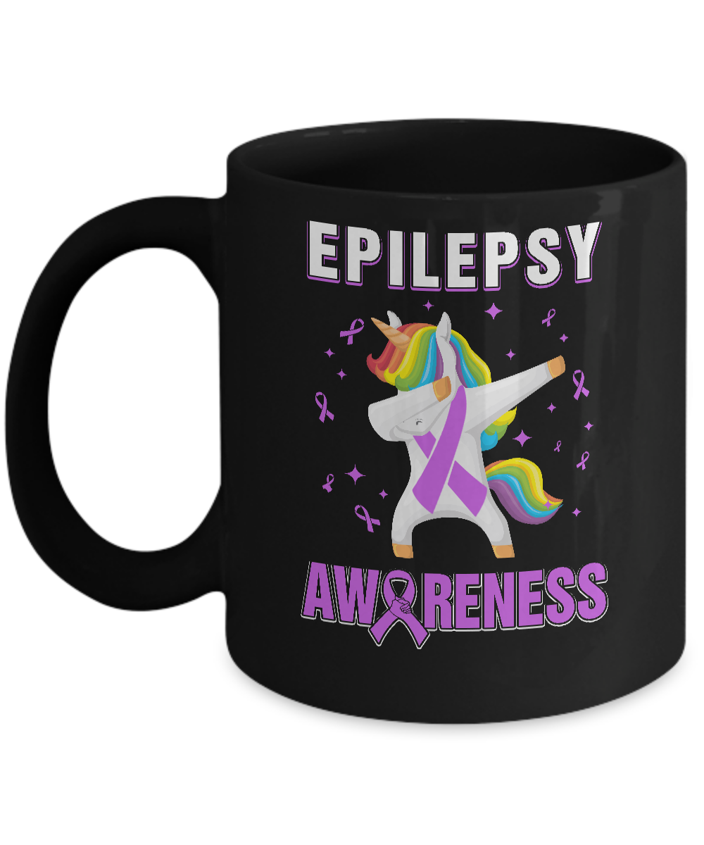 Inspirational Epilepsy Awareness Unicorn Support Mug