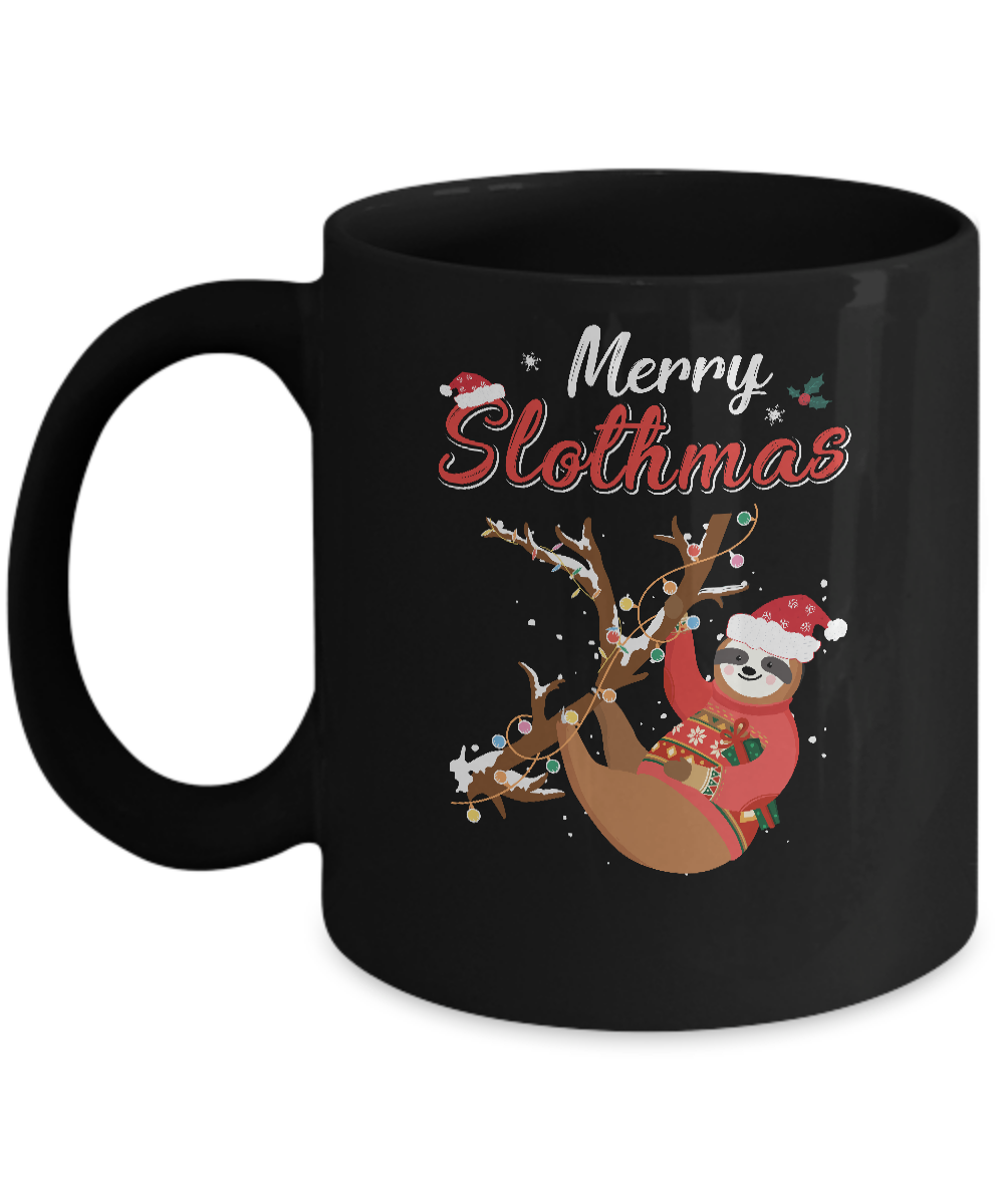 Merry Slothmas Christmas Pajama For Sloth Lovers Mug