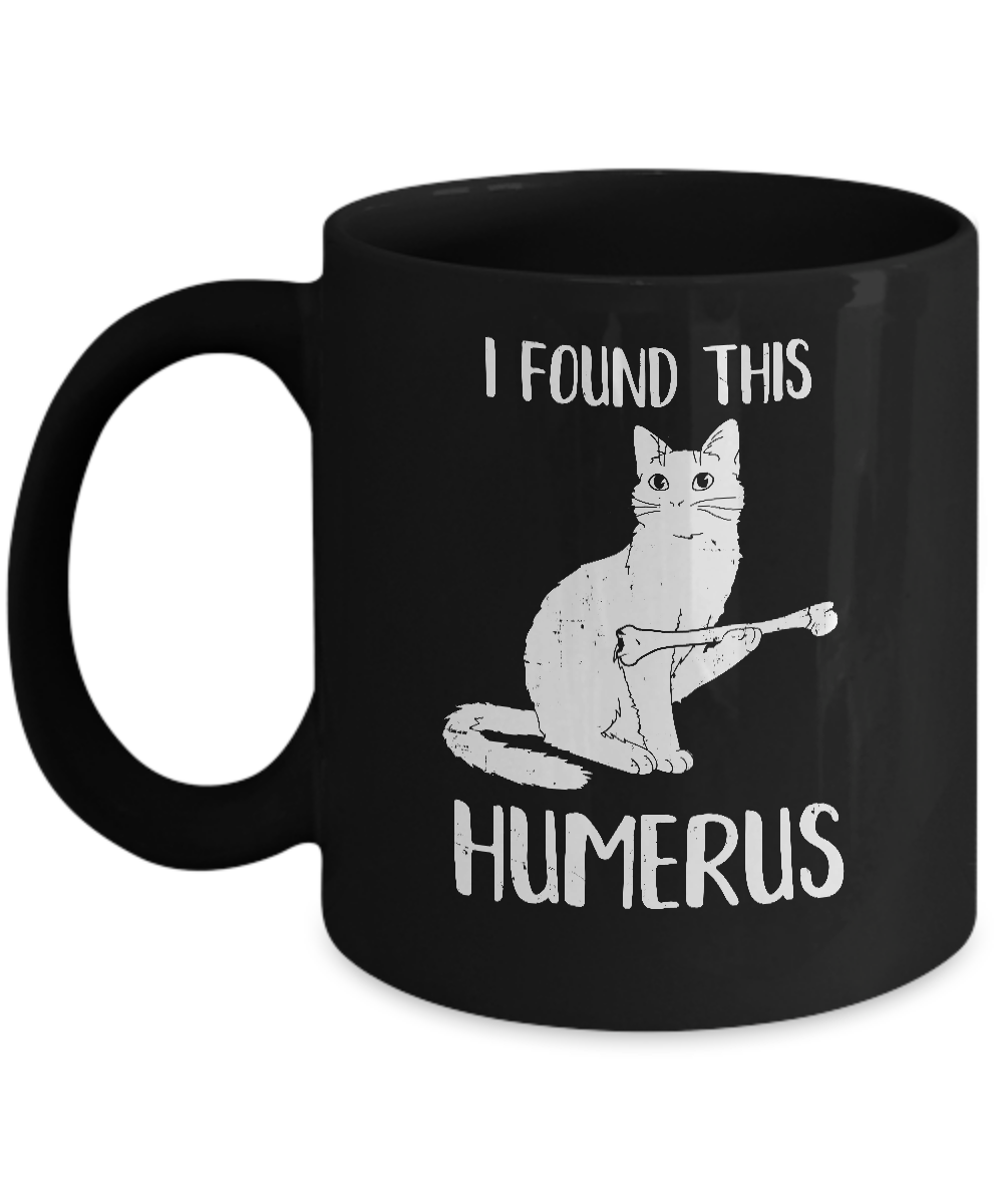 I Found This Humerus Cat Humorous Mug-Coffee Mug-11oz Mug-Black
