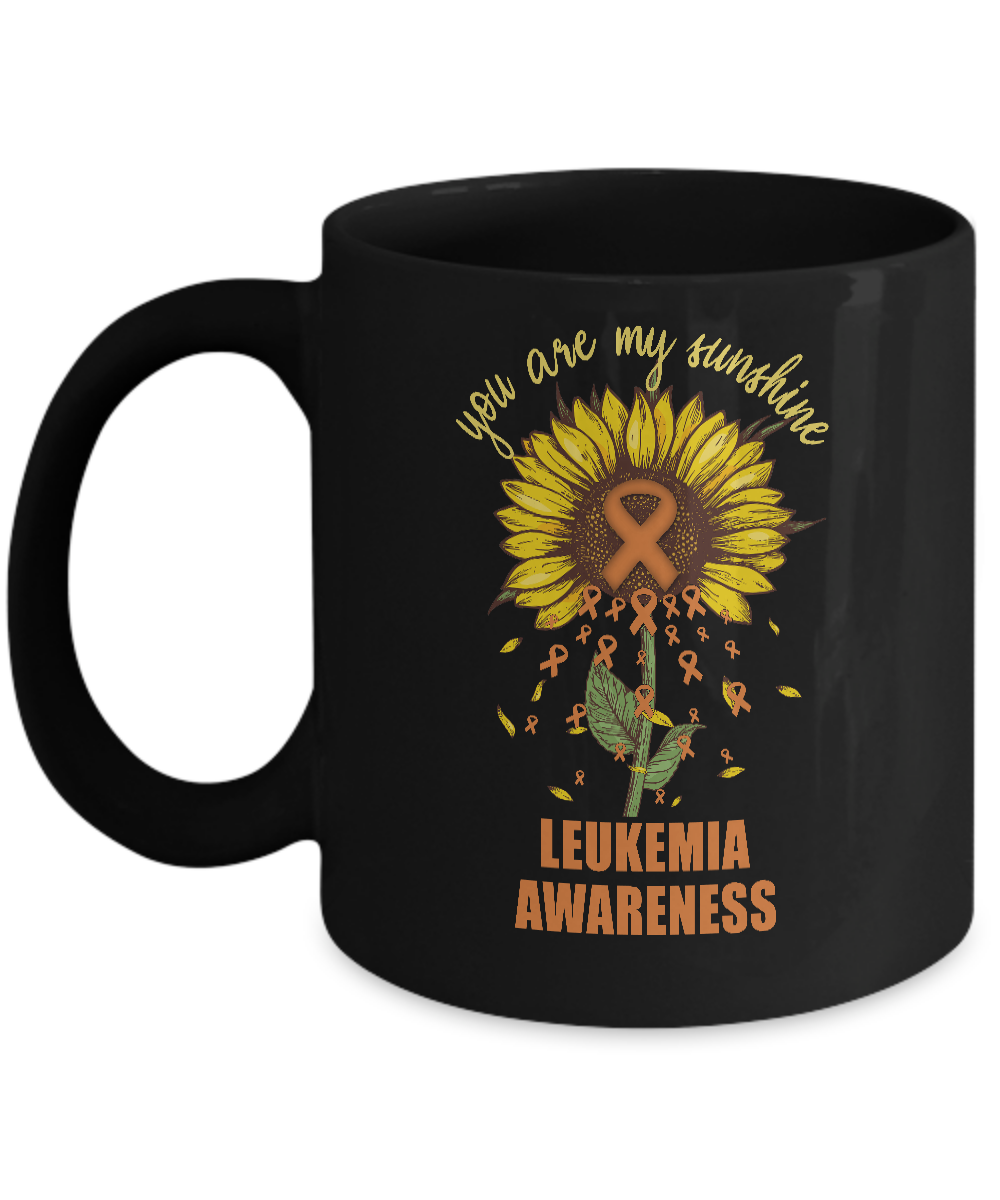 You Are My Sunshine Leukemia Awareness Mug-Coffee Mug-11oz Mug-Black