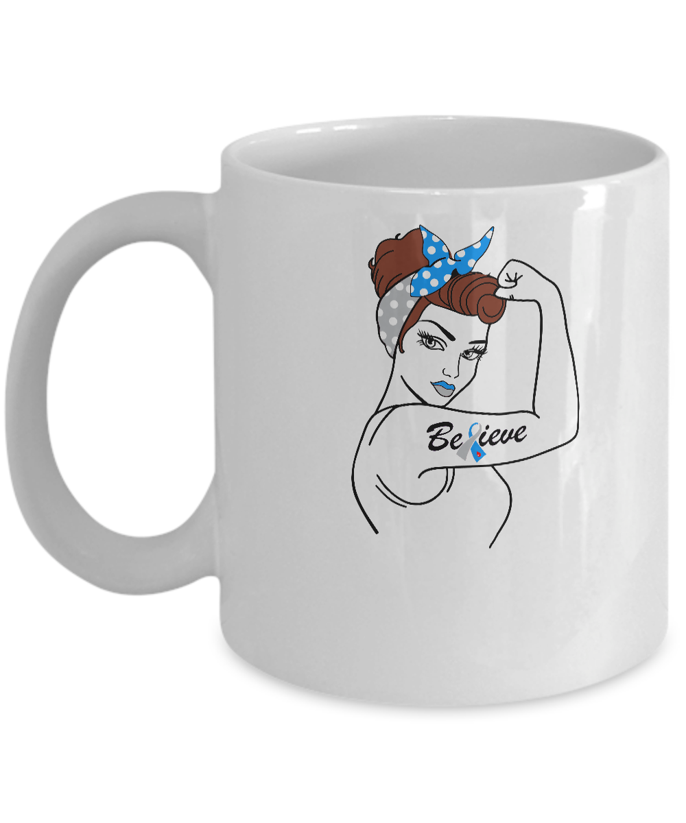 Support Diabetes Awareness Warrior Believe Mug
