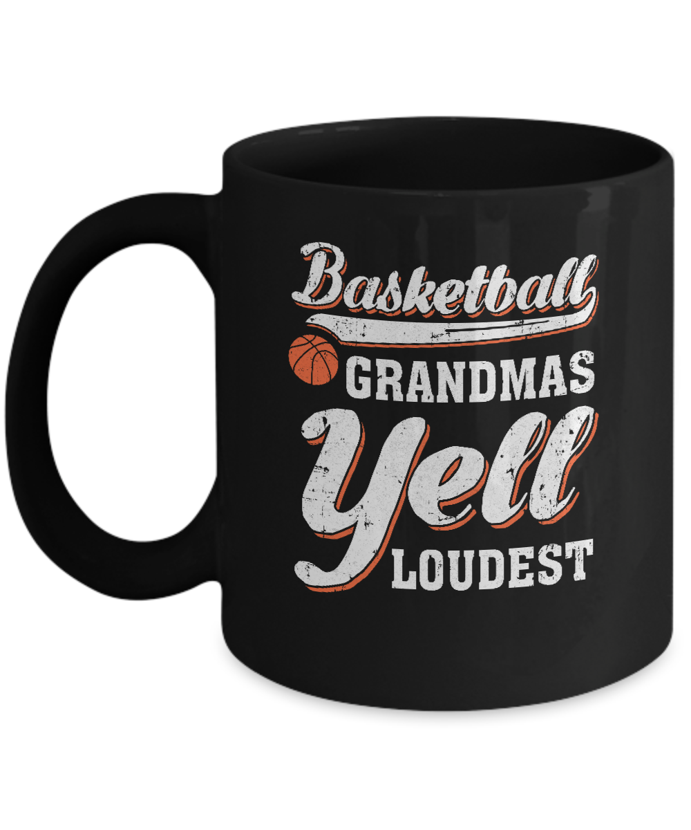 Basketball Grandmas Yell Loudest Mug