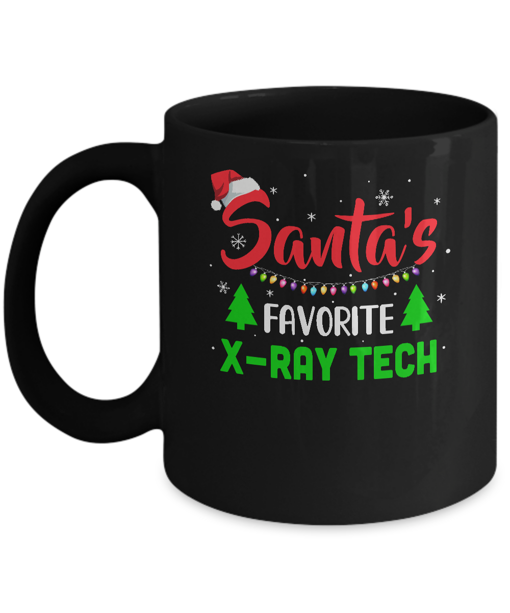 Santa's Favorite X-ray Tech Funny Christmas Xmas Gifts Mug