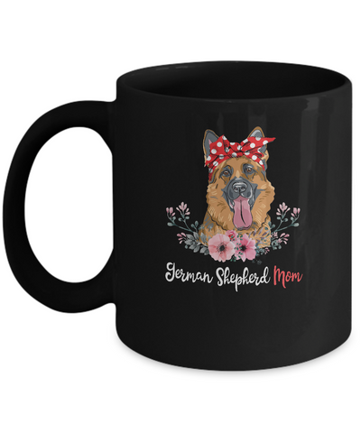 German Shepherd Mom Gift For Women Dog Lover Mug-Coffee Mug-11oz Mug-Black