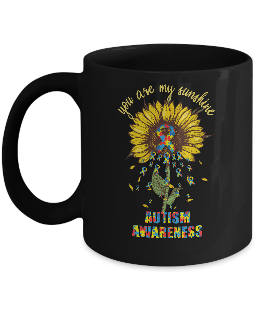 You Are My Sunshine Autism Awareness Mug-Coffee Mug-11oz Mug-Black