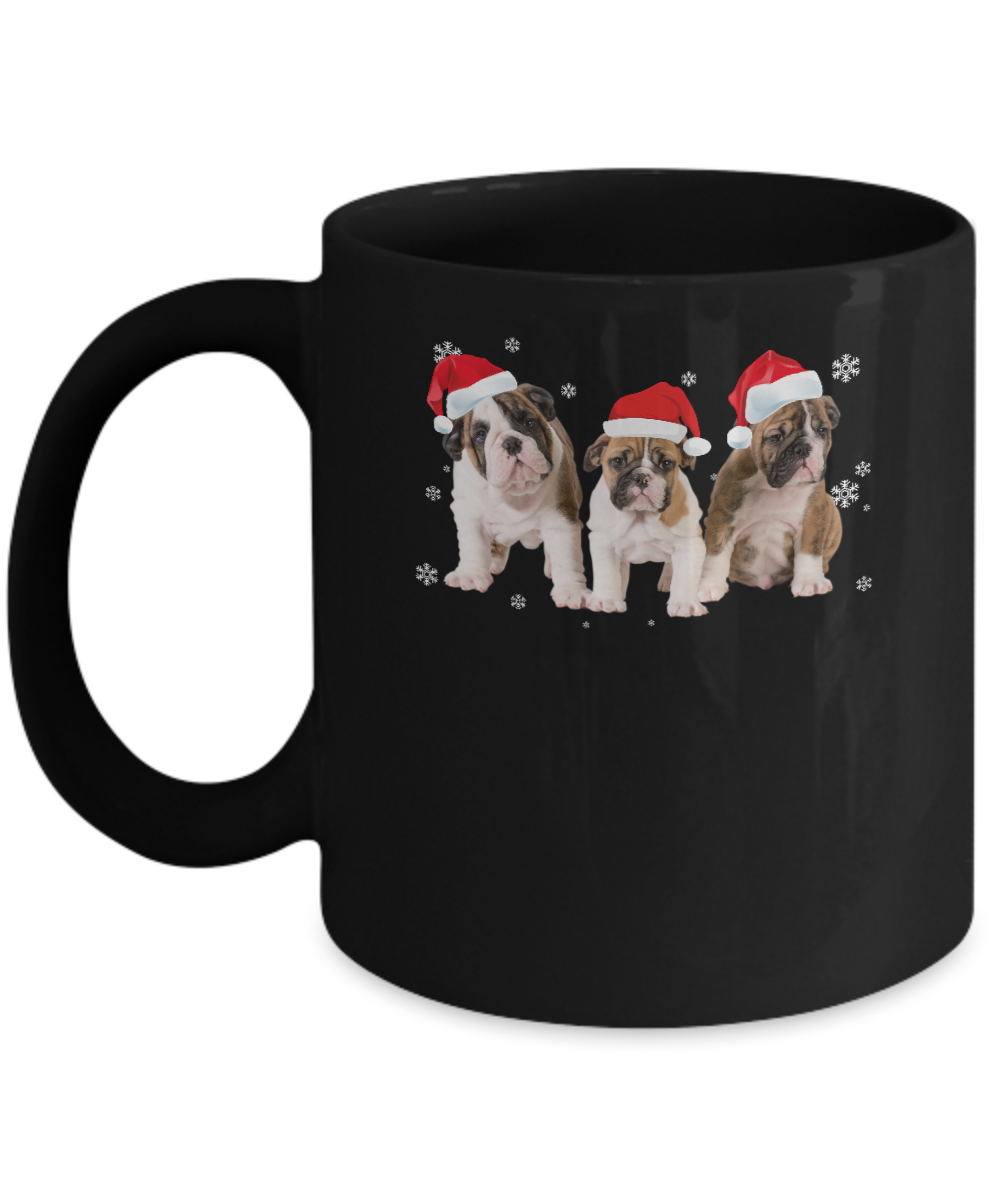 Funny Bulldogs Puppies Christmas Dog Gift Mug