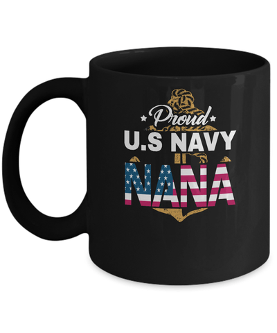 Proud US Navy Nana Mug-Coffee Mug-11oz Mug-Black
