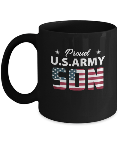 Proud Us Army Son Mug-Coffee Mug-11oz Mug-Black