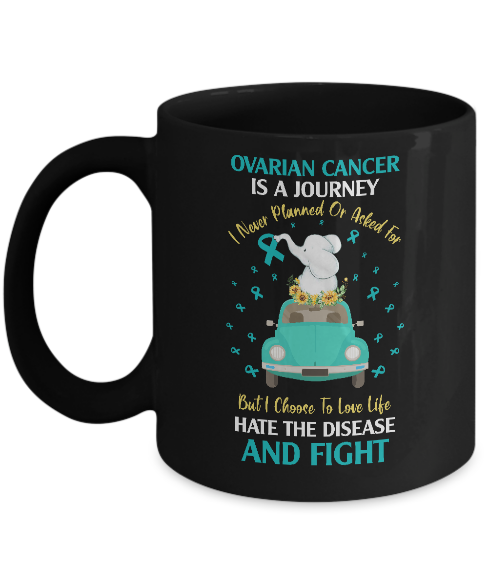 Ovarian Cancer Awareness Is A Journey Mug