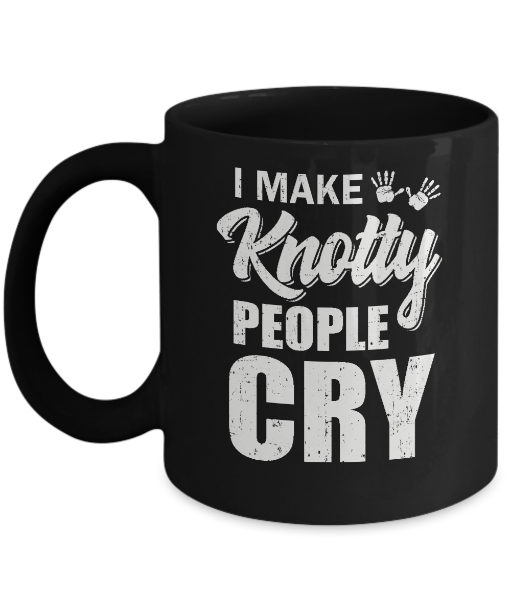 I Make Knotty People Cry Massage Therapist Gift Mug