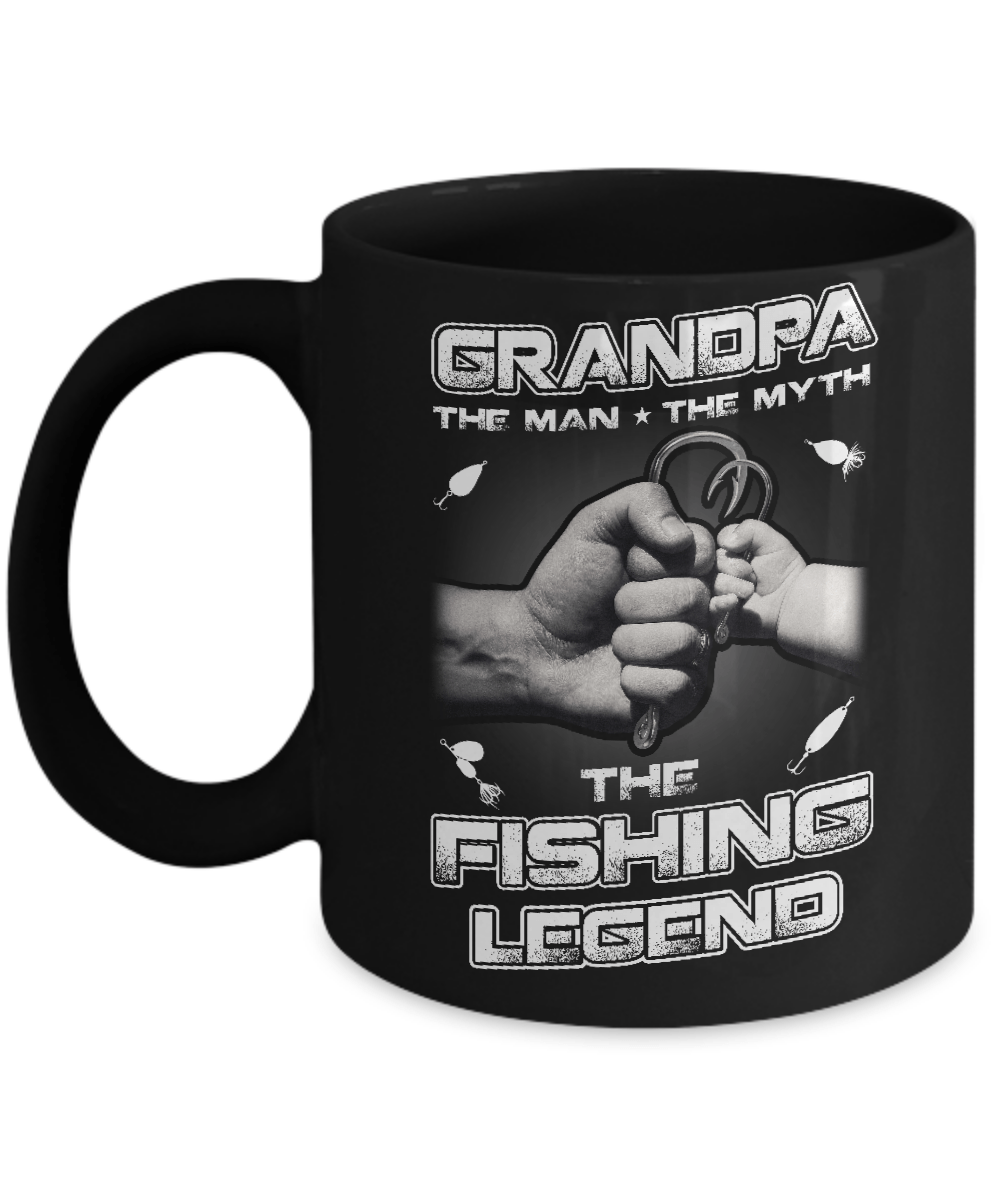 Grandpa The Man The Myth The Fishing Legend Mug