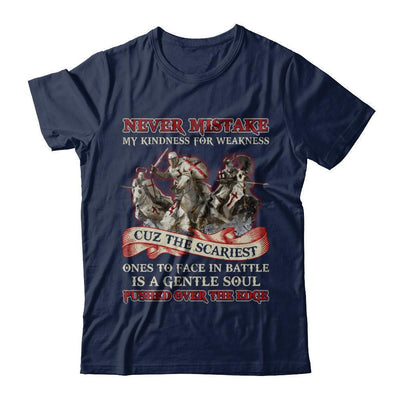 Knight Templar Never Mistake My Kindness For Weakness-T-Shirt & Hoodie-Classic T-Shirt-Navy