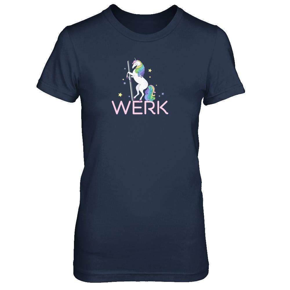 Werk Unicorn Funny-T-Shirt & Tank Top-Women's T-Shirt-Navy