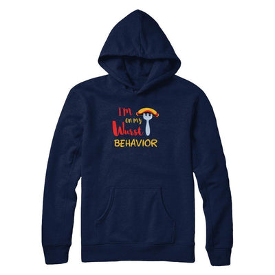 Wurst Behavior Oktoberfest German-T-Shirt & Tank Top-Pullover Hoodie-Navy