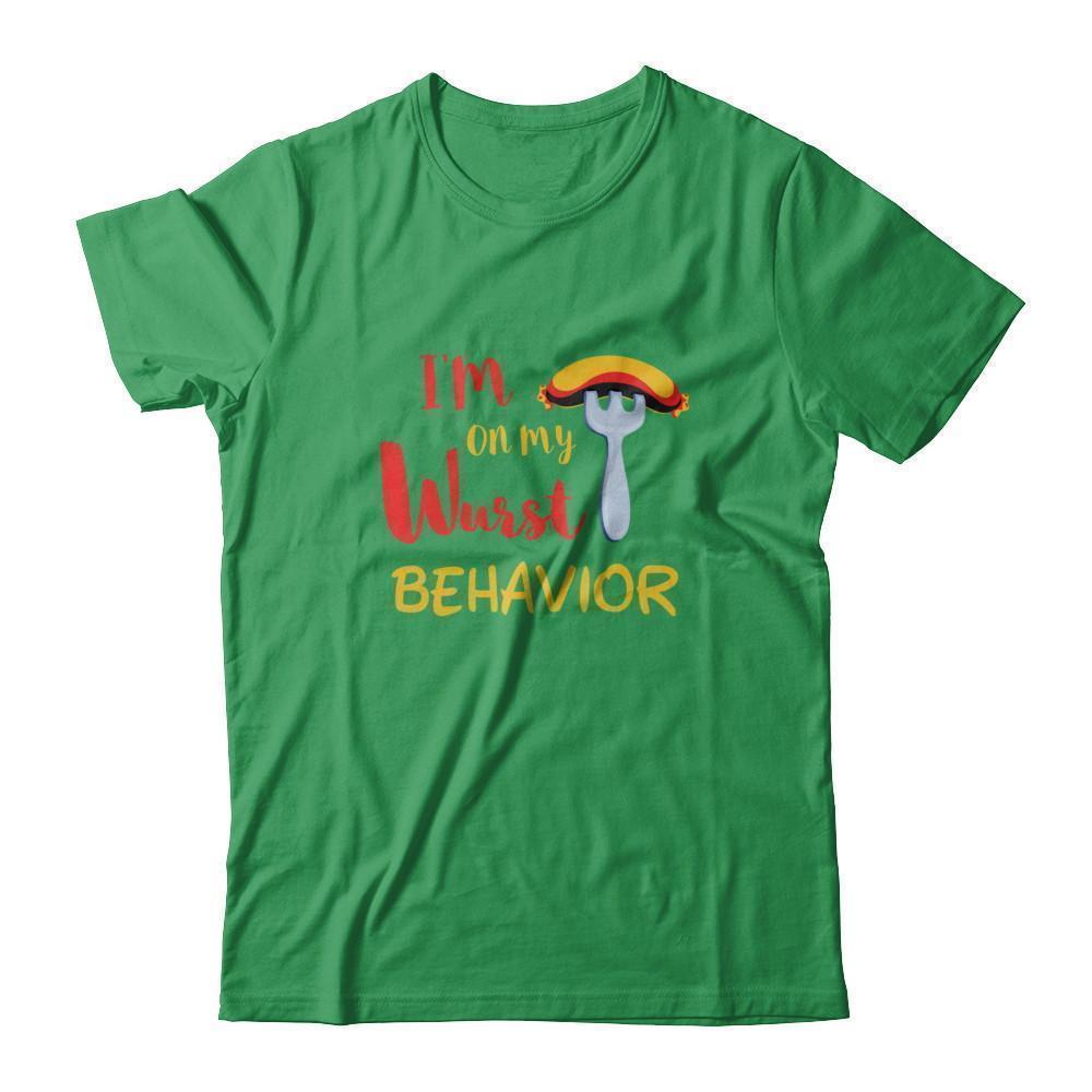 Wurst Behavior Oktoberfest German-T-Shirt & Tank Top-Premium T-Shirt-Kelly Green