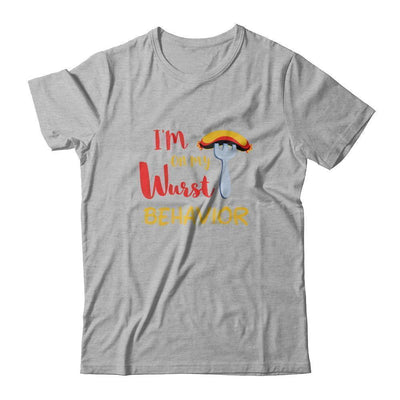Wurst Behavior Oktoberfest German-T-Shirt & Tank Top-Premium T-Shirt-Heather Gray