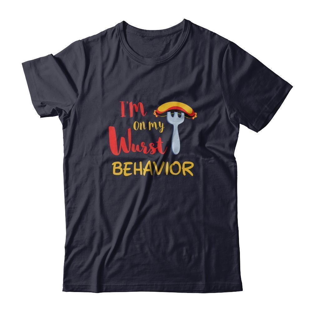 Wurst Behavior Oktoberfest German-T-Shirt & Tank Top-Premium T-Shirt-Midnight Navy