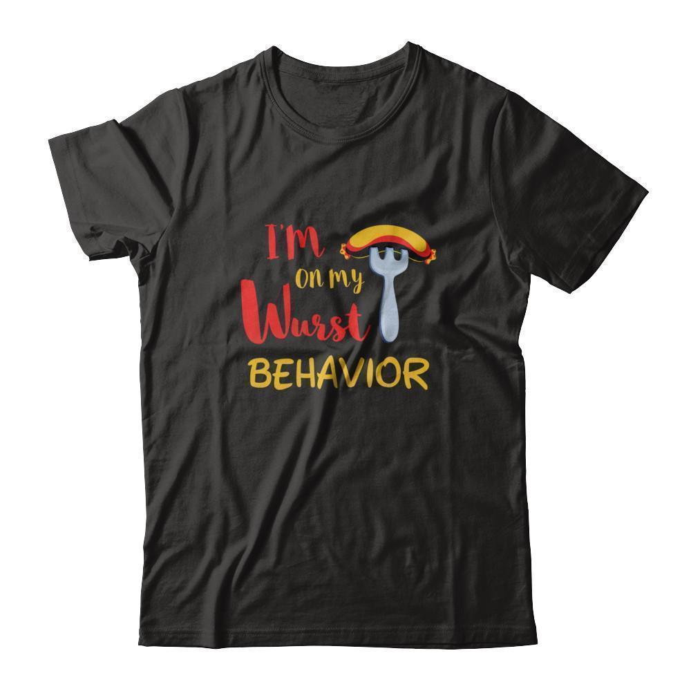 Wurst Behavior Oktoberfest German-T-Shirt & Tank Top-Premium T-Shirt-Black